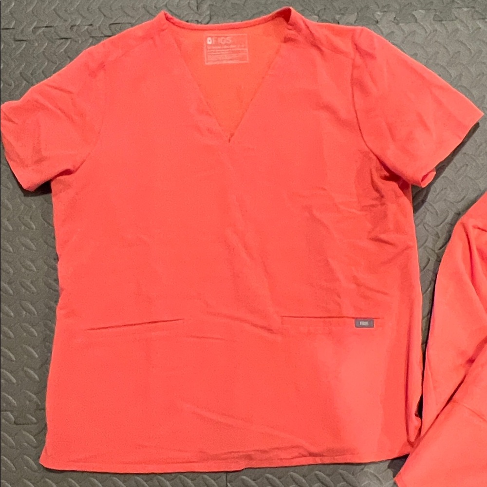Figs Women's Coral casma top and zamora joggers set XL